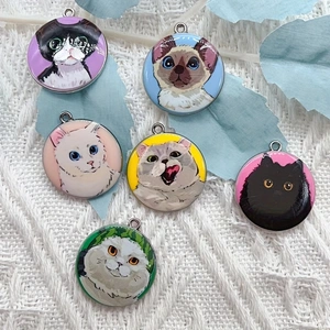 Jewelry Making Pendants - 10 stuks cartoon dier kat emaille