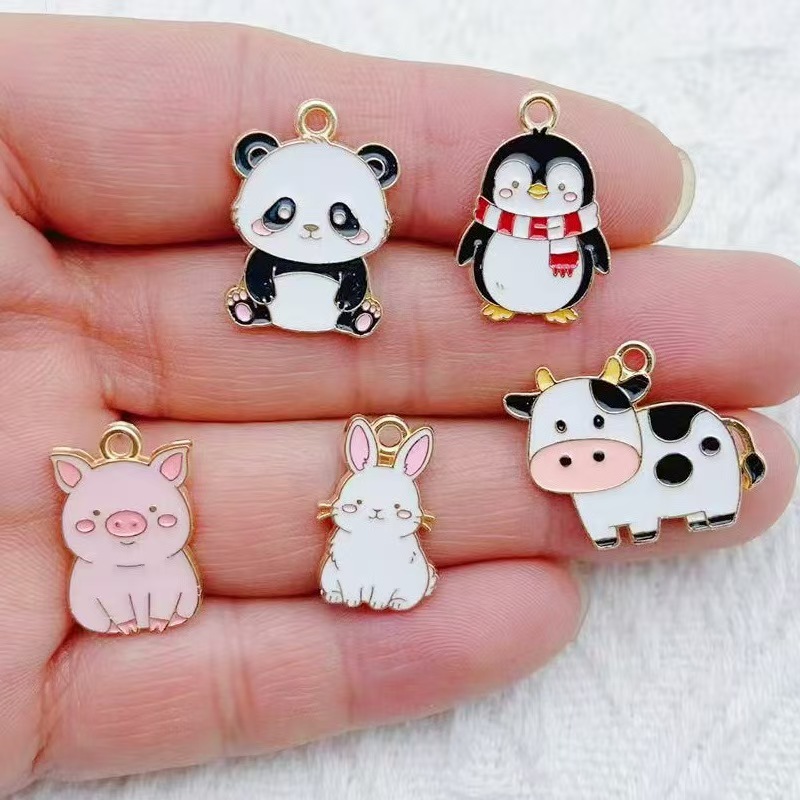 Jewelry Making Pendants - 10 stks Cartoon Pinguïn Panda DIY
