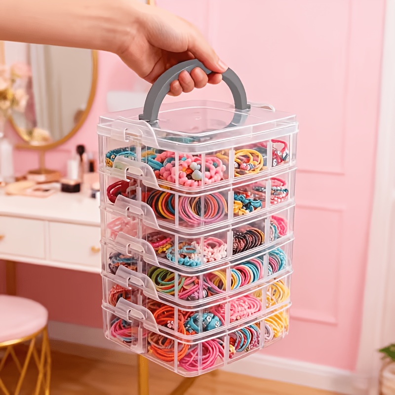 Jewelry Making Store - 5-laags transparante opbergdoos met deksel en