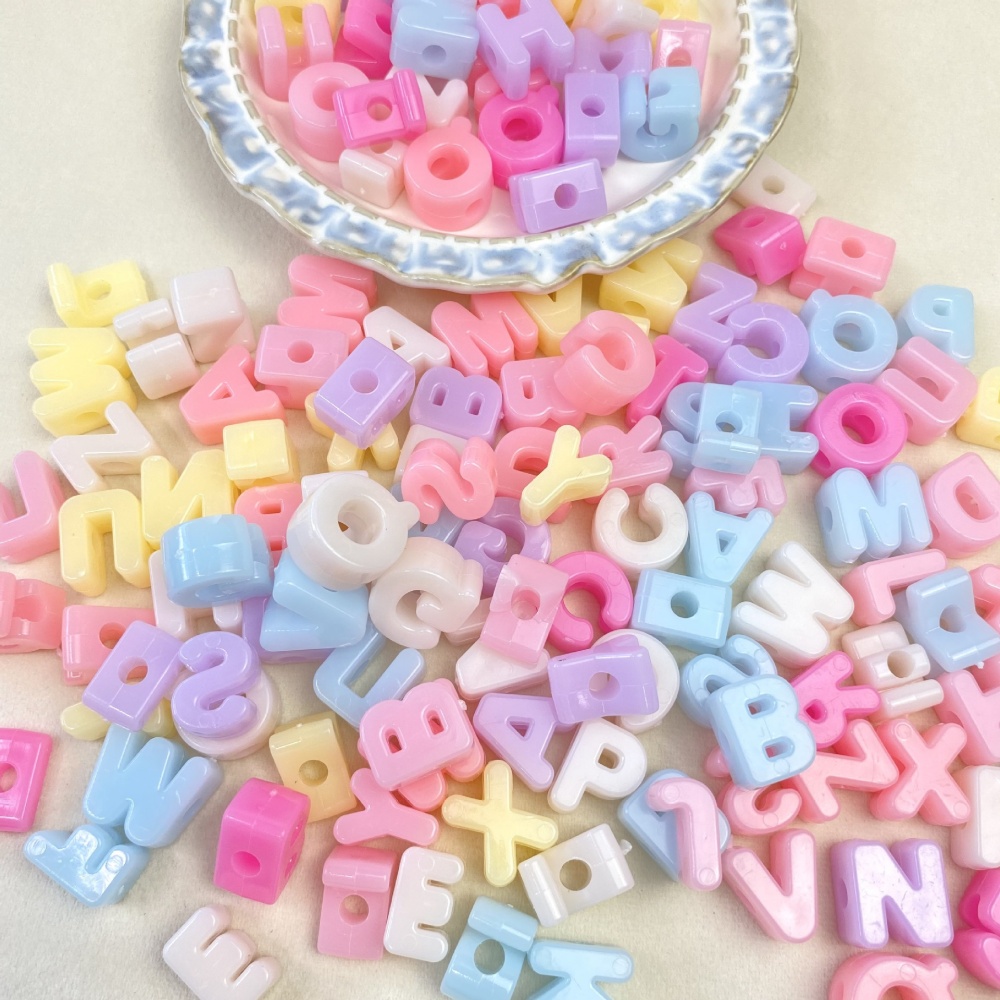 Jewelry Making Course - 10/50/100PCS 14-20mm Acryl Letter Kralen Snoep