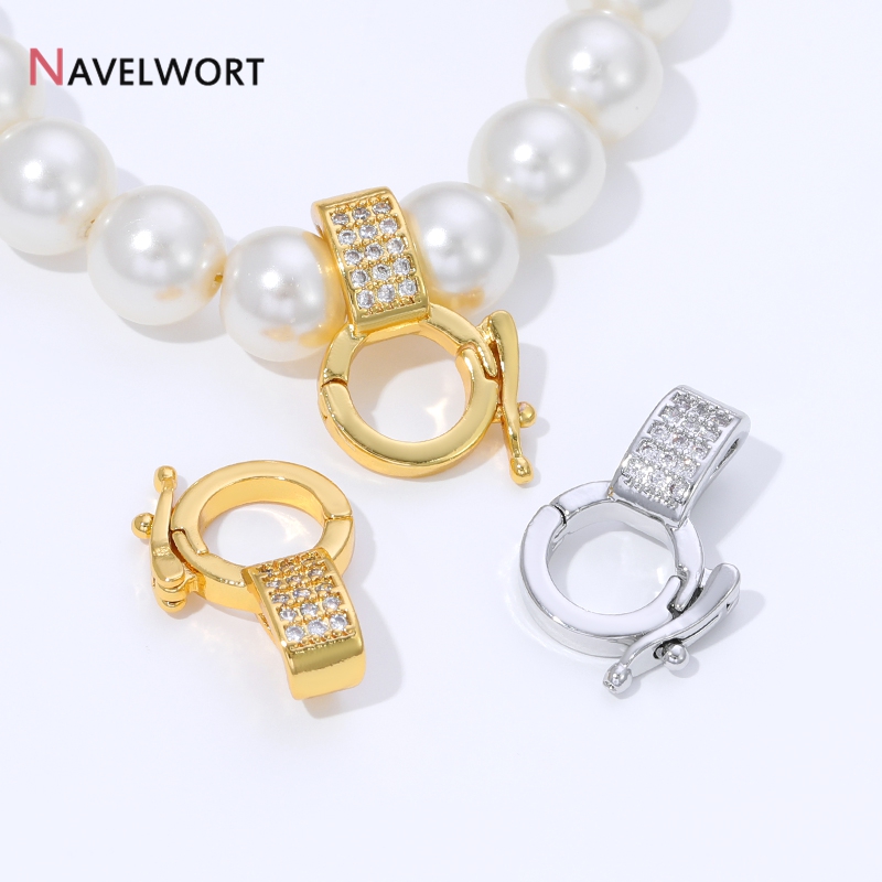 Jewelry Making Pendants - 18K verguld messing ingelegd zirkoon hangerhouder