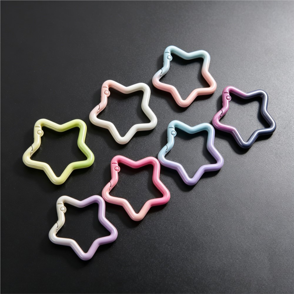 Jewelry Making Hobby - 5 STKS Gradiënt Stervorm Lente Ringsluiting