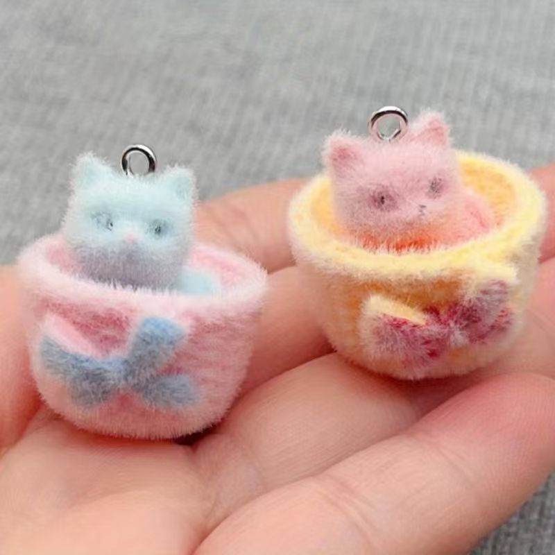 4 stuks 3D pluche hars kattenh - Jewelry Making Pendants recensie en prijs