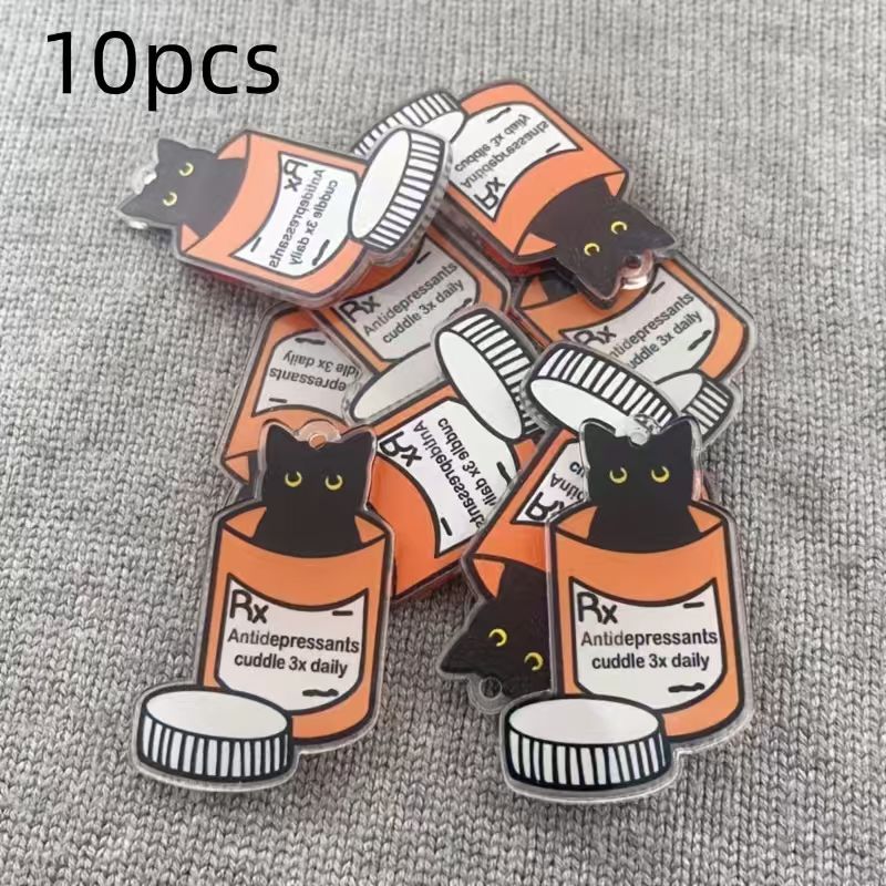 10 stuks acryl medicijnkat han - Jewelry Making Pendants recensie en prijs