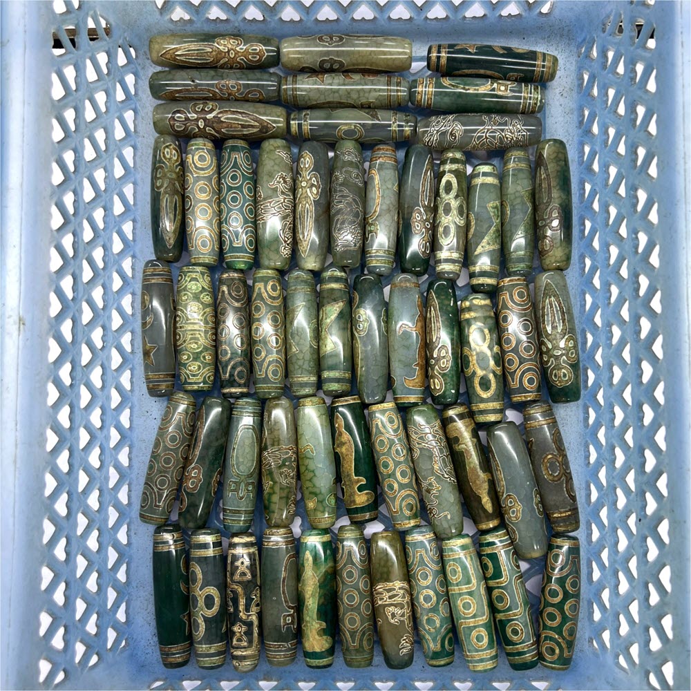 60mm Groene Tibetaanse Dzi Kra - Jewelry Making Store recensie en prijs