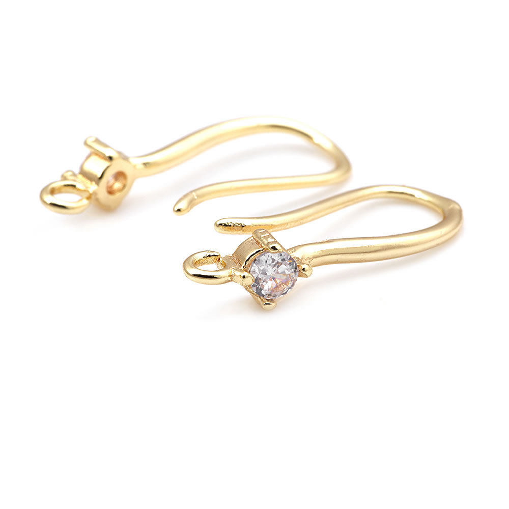 18K goudkleurig messing met zi - Jewelry Making Earring Supplies recensie en prijs