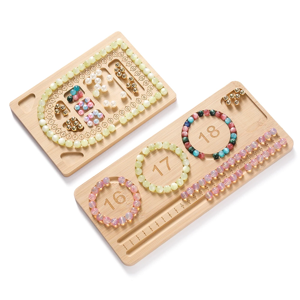 Houten gevlokte kralenbak DIY  - Jewelry Making Desk recensie en prijs