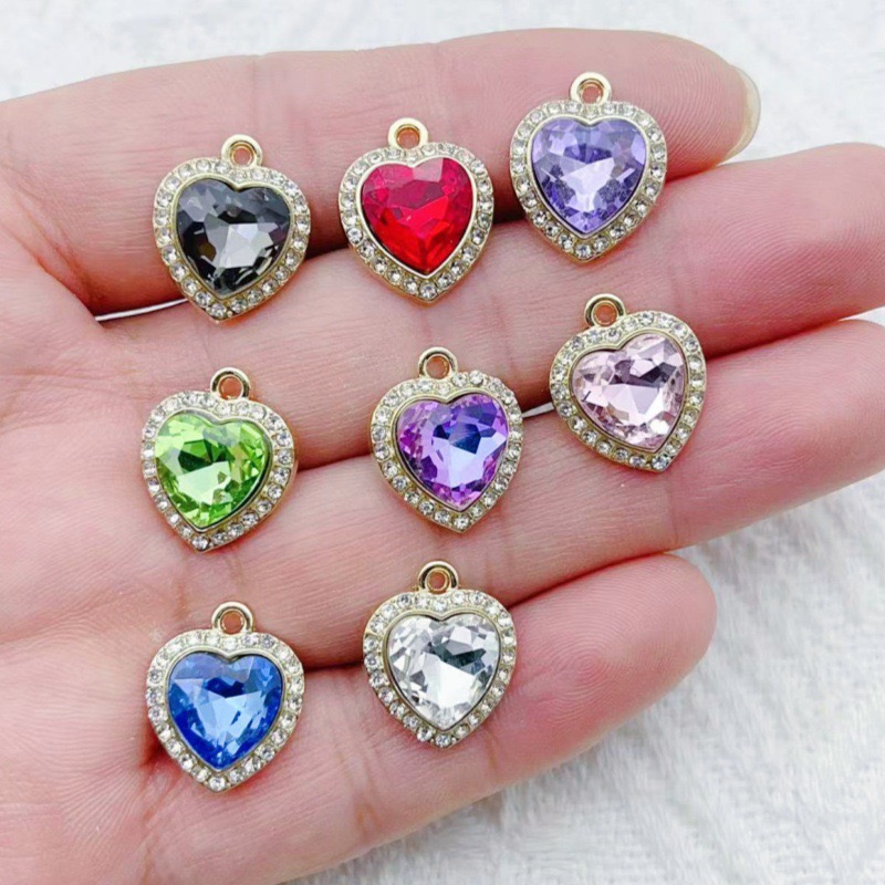 10 stuks hartvormige ingelegde - Jewelry Making Pendants recensie en prijs