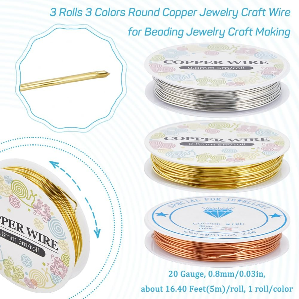 12,8 m koperen sieraden draad  - Jewelry Making Course recensie en prijs
