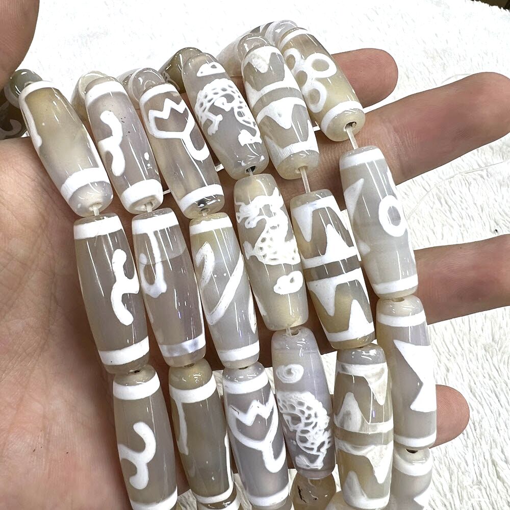 30 mm witte Tibetaanse 12 patr - Jewelry Making Store recensie en prijs