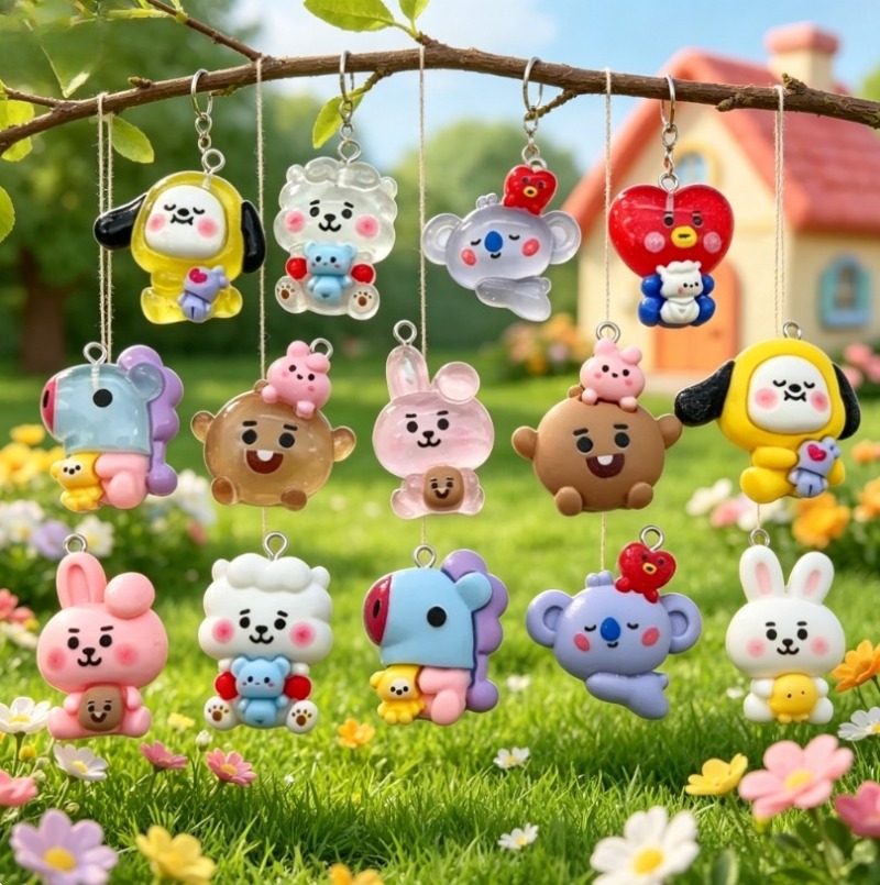 7 stks BT21 Hars Cartoon Charm - Jewelry Making Hobby recensie en prijs
