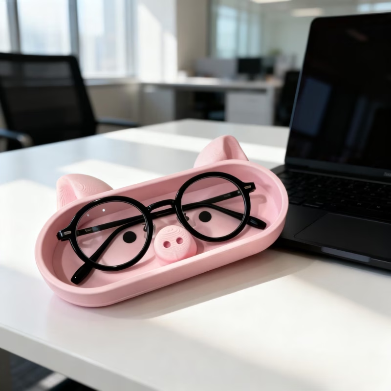 Roze varkensvormige opbergbak  - Jewelry Making Desk recensie en prijs