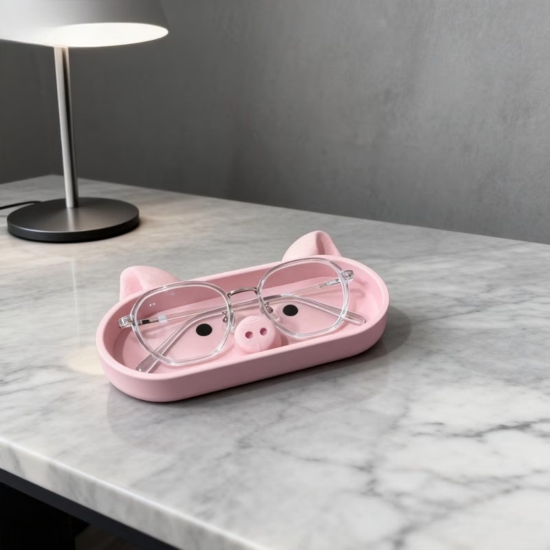 Roze varkensvormige opbergbak  - Jewelry Making Desk recensie en prijs