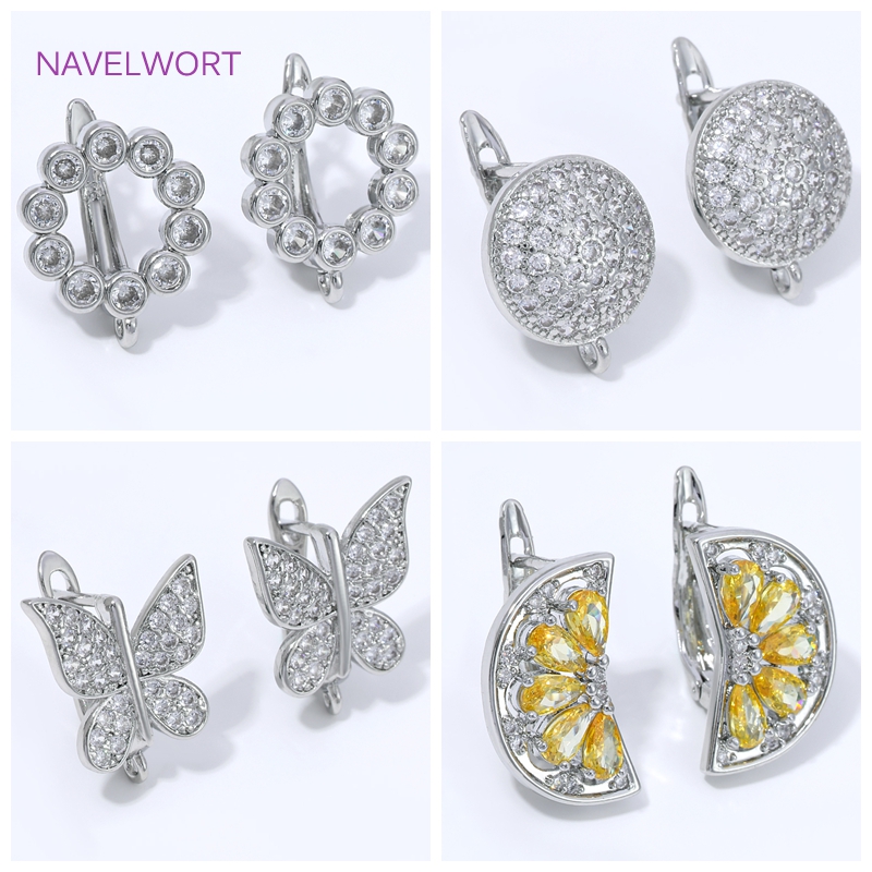 18K vergulde waaier-vormige bl - Jewelry Making Earring Supplies recensie en prijs