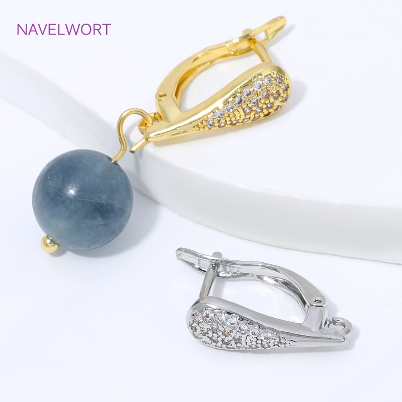 18K vergulde waaier-vormige bl - Jewelry Making Earring Supplies recensie en prijs