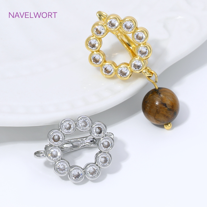 18K vergulde waaier-vormige bl - Jewelry Making Earring Supplies recensie en prijs