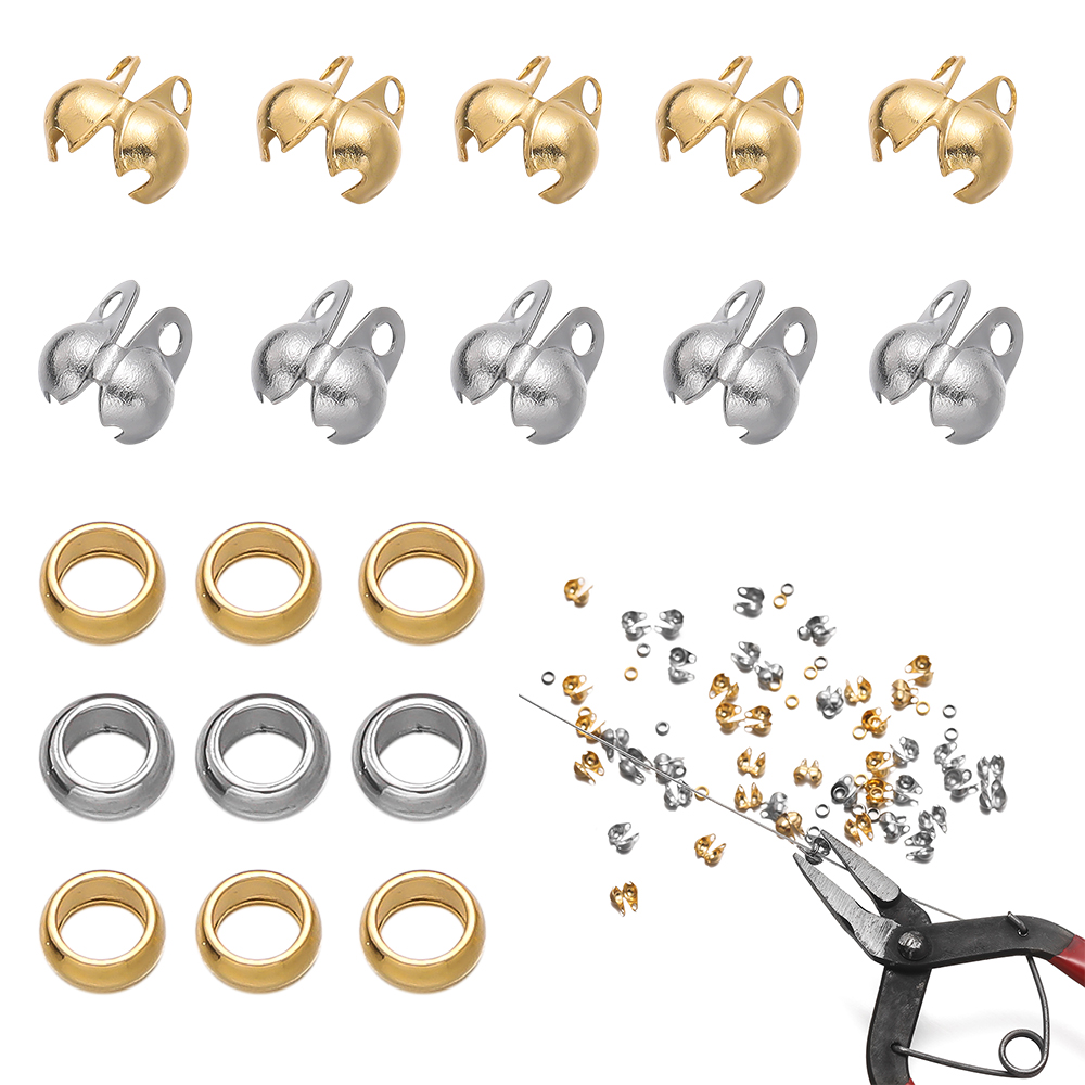 1Set Rvs Crimp Bead Tips Knoop - Jewelry Making Earring Supplies recensie en prijs