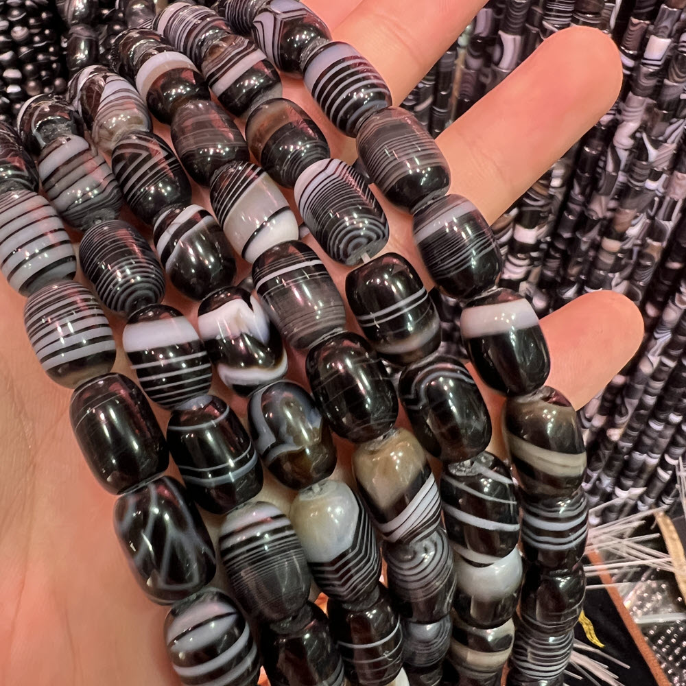 Natuursteen Zwarte Agaat 8x12m - Jewelry Making Store recensie en prijs