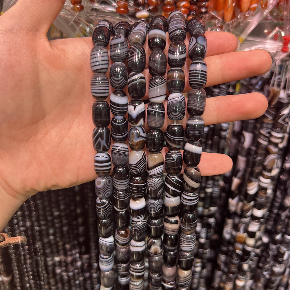 Natuursteen Zwarte Agaat 8x12m - Jewelry Making Store recensie en prijs