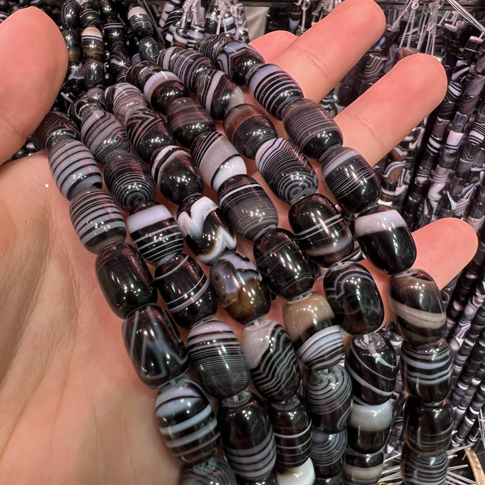 Natuursteen Zwarte Agaat 8x12m - Jewelry Making Store recensie en prijs