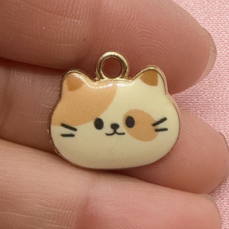 12 stuks bedrukte kattenkop le - Jewelry Making Pendants recensie en prijs