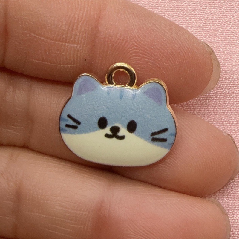 12 stuks bedrukte kattenkop le - Jewelry Making Pendants recensie en prijs