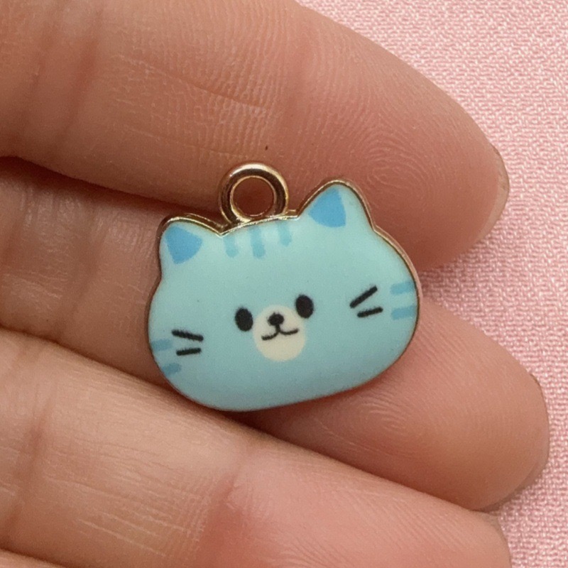 12 stuks bedrukte kattenkop le - Jewelry Making Pendants recensie en prijs